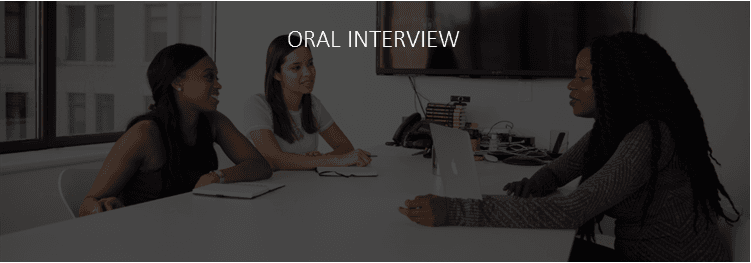 ORAL INTERVIEW