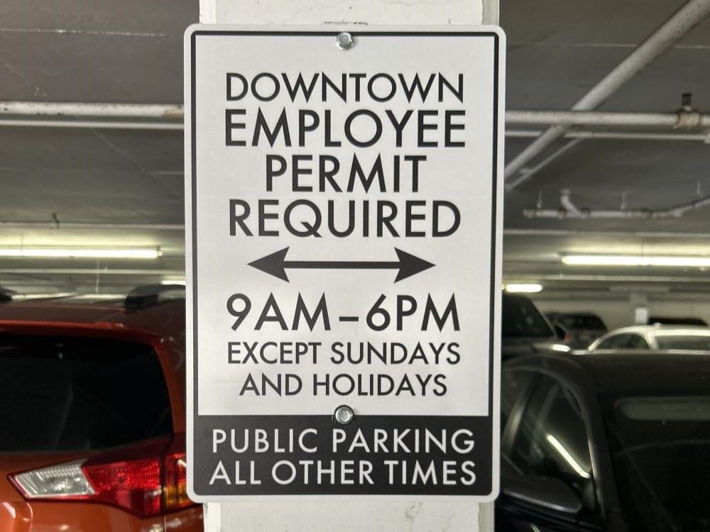 Employee Permit Sign