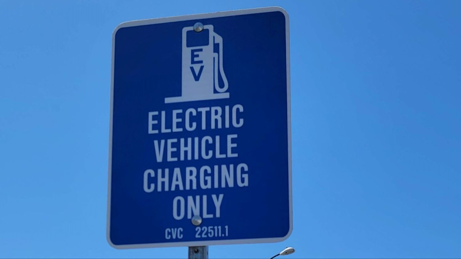 EV Charging Only Sign